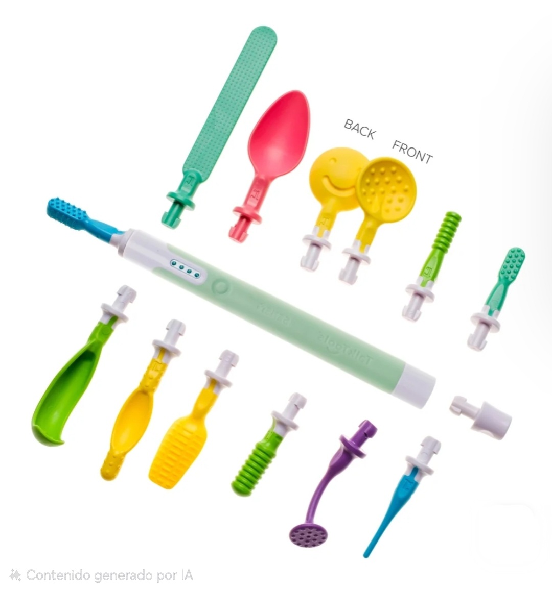 Kit de Herramientas Oromotoras Esenciales Sensi RECARGABLE de Talktools con 12 puntas. OPT <br> TTR-5541 - Imagen 2